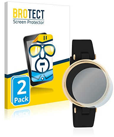 BROTECT Schutzfolie für Oozoo Smartwatches Q0040 2/3/4/5/6/7/8/10/11 | 2 Stück Transparenter Displayschutz Made in Germany Klare Displayschutz-Folie Clear Einfache Montage Case-Friendly