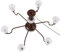 YARNOW Miniatur Deckenlampe Puppenhaus Kronleuchter Mini LED Beleuchtung Hängelampe Lampe Kinder Modellbau Puppenstube Zubehör Feengarten Ostern Deko Garten Landschaft Dekoration