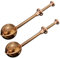 JETKONG Baker's Dusting Wand for Sugar, Flour and Spices, Stainless Steel Powdered Sugar Shaker Duster Sifter, Set of 2 (Brown)