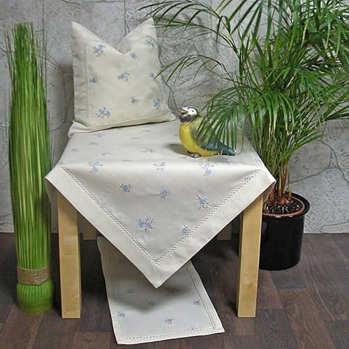 Hossner Deckchen Tischdecke Mitteldecke Tittling romantisch Millefleur, Größe:40 x 40 cm