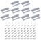 uxcell 10Pcs Push to Open Door Latch, Bold Magnetic Push Latches for Hidden Door, Cabinets, RV Drawers, Kitchen Cupboard, Grey