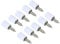 PATIKIL Shelf Support Pegs, 20 Pcs Shelf Support Pins Nails 7.5mm with White Non-Slip Cover Non-Punching Clapboard Holder for Wood Glass Cabinet Bookcase Cupboard Closet Shelves Support