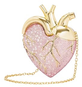 JW PEI Damen Maren Herzformtasche - Kunststoffkristall Rosa