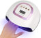 LED UV Nail Lamps for Gel Nail Polish 220W Professional Nail Dryer with 4 Timer Settings Automatic Sensor LCD Display for Home & Salon