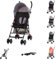 Chipolino Kinderwagen Amaya Buggy Sonnendach verstellbar, zusammenklappbar, Korb, Farbe:grau/schwarz