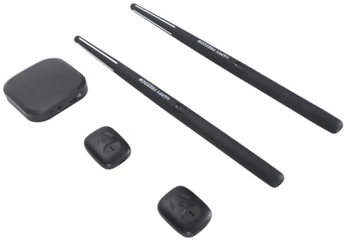Kit de Batterie électronique, Baguettes, Kit de Batterie Virtuelle Portable, Batterie de réalité Virtuelle, Batterie électronique pour Débutants, Enfants et Adultes