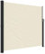 vidaXL Tenda da Sole Laterale Retrattile Crema 180x500 cm