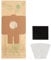 FIGEVIDA Sacchetti per Trilly (x5) con Kit Filtri, Carta per Hoover H54 09199522