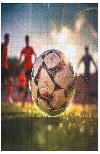 Puzzles Für Erwachsene, Fußball Puzzle, 1000 Teile, Kreatives Puzzle, Geistiges Spielzeug, Kinder, Montagespiele （78×53cm）