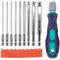 LPZMPZ 10 Stück bit Set lang Kugelkopf Innensechskant Magnetisch Schraubendreher bit 100mm Sechskant bit Set Lang mit Griff H1.5/2/2.5/3/4/5/6/8/10mm