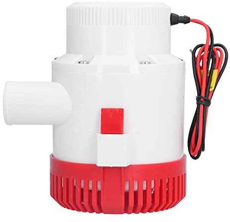 TICFOX Bilge Pumps Fictory Large Submersible Bilge Pump, Heavy Duty Electric Water Pump for Boats, Anti-Shock, Anti-, Anti-, DC 12V, 3000 GPH