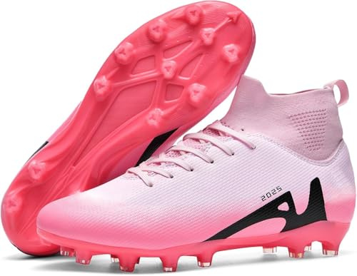 WOWEI Herren Fußballschuhe Professionelle High Top Spike Fussballschuhe Cleats Athletics Jungen Trainingsschuhe (Fuss-6, 36EU)