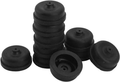 10 Pcs Black Aquarium Diaphragm Air Pump Accessories for EPDM Rubber Oxygen Pump Replacement Parts for Aquarium Fishing Oxygen Pump,Air Pump Accessories