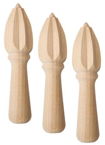 Presse-Agrumes Multifonction En Bois De Hêtre Beige Presse-Agrumes Presse-Citron 3 Pièces