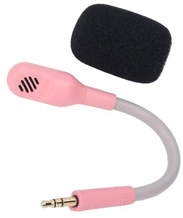 Keenso Replacement Microphone for Barracuda X Wireless Gaming Head Set, High Sensitivity 3.5 Mm Removable Microphone for Players (Pink)