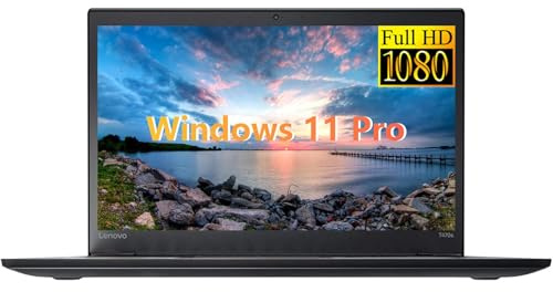 Lenovo ThinkPad T470s Ordinateur portable professionnel, 14 FHD (1920 x 1080), Intel Core i7-7600U, 16 Go de RAM, 256 Go SSD, clavier QWERTY, Windows 11 Pro (reconditionné)