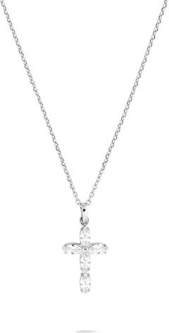 Tamaris Schmuck für Damen, Halsketten aus Edelstahl mit Zirkoniastein, wasserfest, edler & stilvoller Geschenkartikel