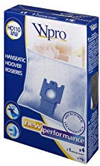 Wpro Ho 110 Mw 4 Sacs Aspirateur + 1 Microfibre Compatible Hoover