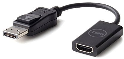 Genuine Original Dell DisplayPort DP to HDMI Video Adapter Converter Cable, supports resolution of up to 1080p, Dell P/N : Y4D5R, FMTG5, 470-ABEP