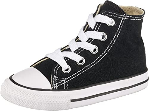 Converse Chuck Taylor Inft C/T Allstar Hi Zapatillas de estar por casa, Bebé-niños, Negro (Black 001), 21 EU (5 Infantil UK)