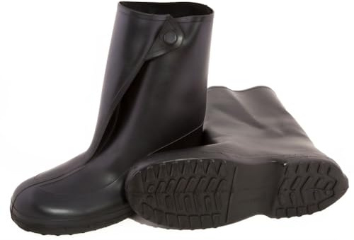 TINGLEY Damen Arbeitsgummi-Überschuh, 25,4 cm Halblange Stiefel, Schwarz, Medium