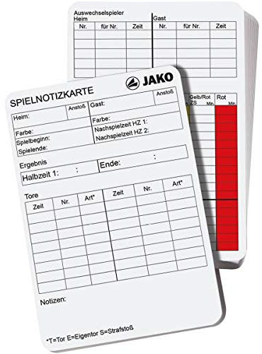 Jako Spielnotizkarten Nachfüllset, Weiß, One Size, 2163