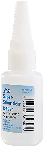 AGT Kunststoffkleber: Super-Sekundenkleber für schnelles, festes & sicheres Kleben, 20 g (Sekundenkleber Gel, Glas Kleben mit Sekundenkleber, Industriekleber)