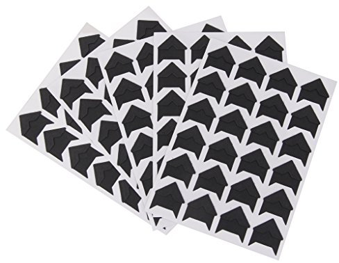 5 x DIY Winkel Album für Montage Reflektor Aufkleber Scrapbooking DIY schwarz
