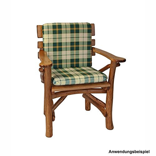 Auflage Boston Gartenliege 48x88x7cm kariert Stuhlauflage Stuhlkissen