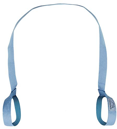 CampTeck U6821 Yogamatte Tragegurt Polyester 180 cm x 3,8 cm verstellbare haltbare Schulter Yoga Matten Schlaufe für Pilates-, Training-, Aerobic-, Outdoor- und Sportmatten - Blau