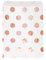 Generique - 8 Sacs Cadeaux en Papier Blancs à Pois Roses Gold 17,5 x 13,5 cm