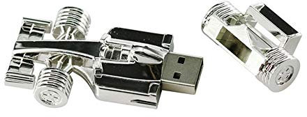 64GB Metal Racing Car Model 3.0 USB Flash Drive Pen Drive - Silver