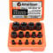Amartisan 14 PC E Torx Star Female Bit Socket Set 1/2/3/8/1/4 Drive E4 -E24