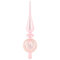 com-four® Weihnachtsbaumspitze glänzend - Christbaumspitze aus echtem Glas für Weihnachten - Tannenbaumspitze für den Christbaum (31cm - Pink Blush)