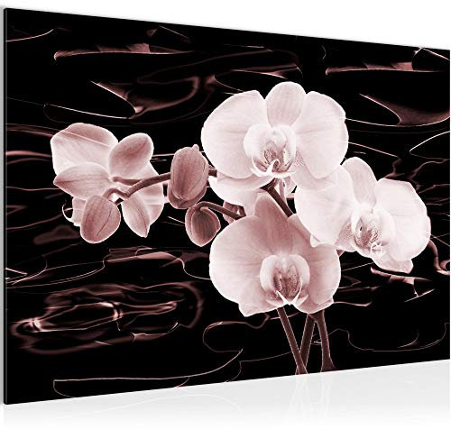 Runa Art Tableau mural Fleurs Orchidée Moderne Tableau Decoracion Murale - Abstrait Noir Et Blanc Salle 203215c