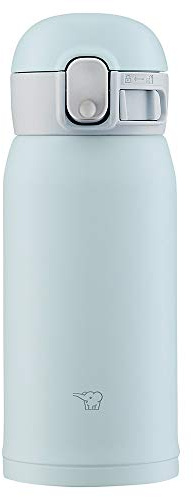 Zojirushi SM-WA36-HL One-Touch-Edelstahlbecher, nahtlos, 0,36 l, Ice Gray