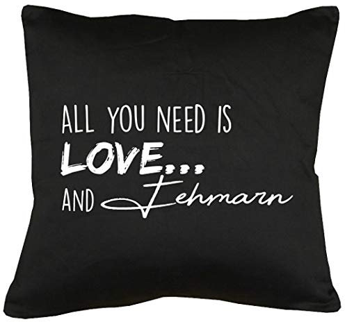 TShirt-People All You Need is Love and Fehmarn Kissen mit Füllung 40x40cm