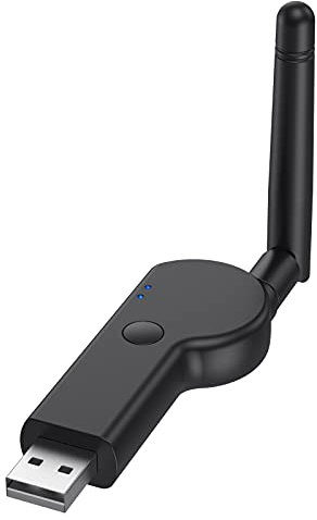 SH-RuiDu USB Bluetooth Adapter for PC Bluetooth 5. 2 Audio Transmitter USB Audio Adapter with External Antenna for TV Laptop Headset