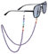 KYEYGWO Amethyst 7 Chakren Stein Perlen Brillenkette für Damen und Herren, Reiki Kristall Brillenband Edelstein Brillenkordel Mode Kette Brillenschnur für Sonnenbrillen, Myopiebrille, Lesebrillen