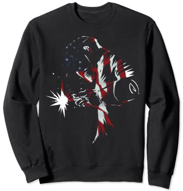 Welders Vintage American Flag Welder Gift Sweatshirt