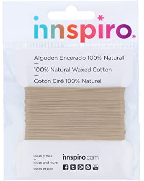 Cordon Coton ciré Fin Sable 1,5 mm. 5 m.