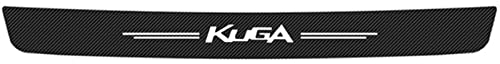 EAGLEG Auto Stoßstangenschutz Ladekantenschutz, für Fo-rd Kuga Kofferraum Kohlefaser Schutz Aufkleber Styling Dekoration Zubehör,Black