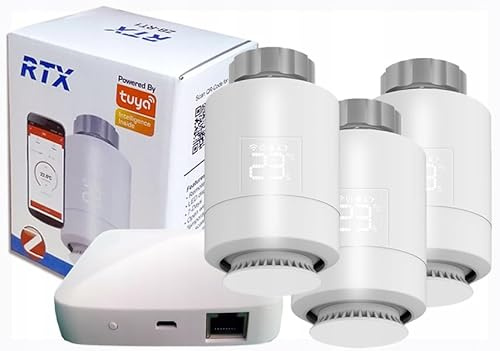 3x Kopf-Thermostat + ZigBee LAN-Gateway TUYA SET3
