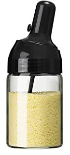 NAKEAH Assaisonnement Cuisine Cuisine One-Piece Scellé Scellé Équipage télescopique Réservoir d'assaisonnement Salon Portable Sel Assaisonnier Assaisonnier Réservoir d'assaisonnement (Color : Black)