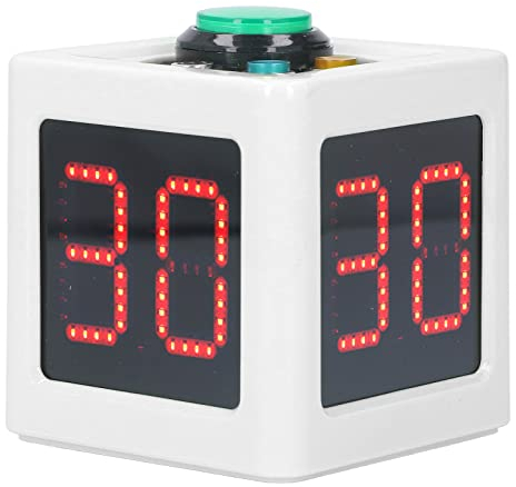 Würfel Timer von Pieces, Countdown Stoppuhr für Private Poker Schach Casinos, Trainings Timer und Spiel Timer für Zeitmanagement, Würfel Timer Zum Lernen, Kochen (WHITE)