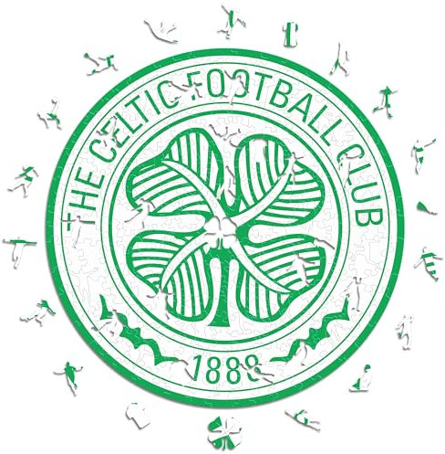 Iconic Puzzles, Celtic Crest, 100% ökologisch nachhaltiges Holzpuzzle mit offizieller Lizenz, Größe S, 150 Teile