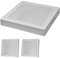 ZONE LED SET - 18W LED-Panel Aufputzmontage, Deckenlampe, Kunststoff, Deckenleuchte, IP20, Quadrat, 21,6 cm, Warmweiß, 3000K, 2-er Pack