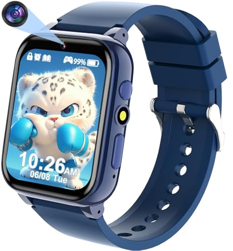clleylise Kids Smart Watch for Kids, Boys, Girls, with 26 Games, HD Camera, Music, Video, Storybook, Pedometer, Alarm, Watch for Aged 4-16