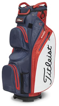 Golftasche TITLEIST Cart 14 STADRY Navy/Rot