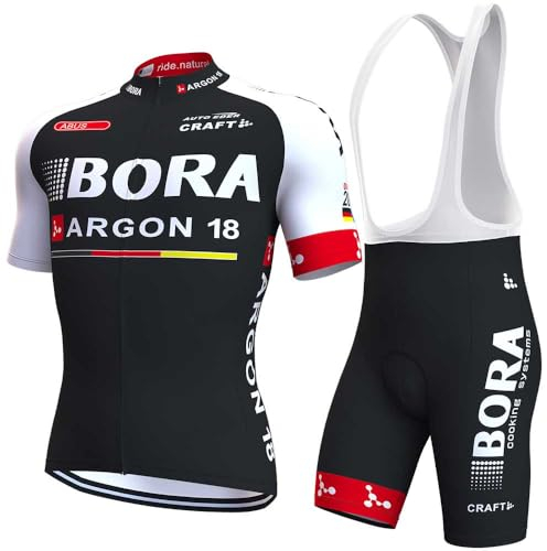 beyleaycau Herren Kurzarm Radfahren Trikot Sets Sommer Radfahren Kleidung mit Gel gepolstert Trägershorts